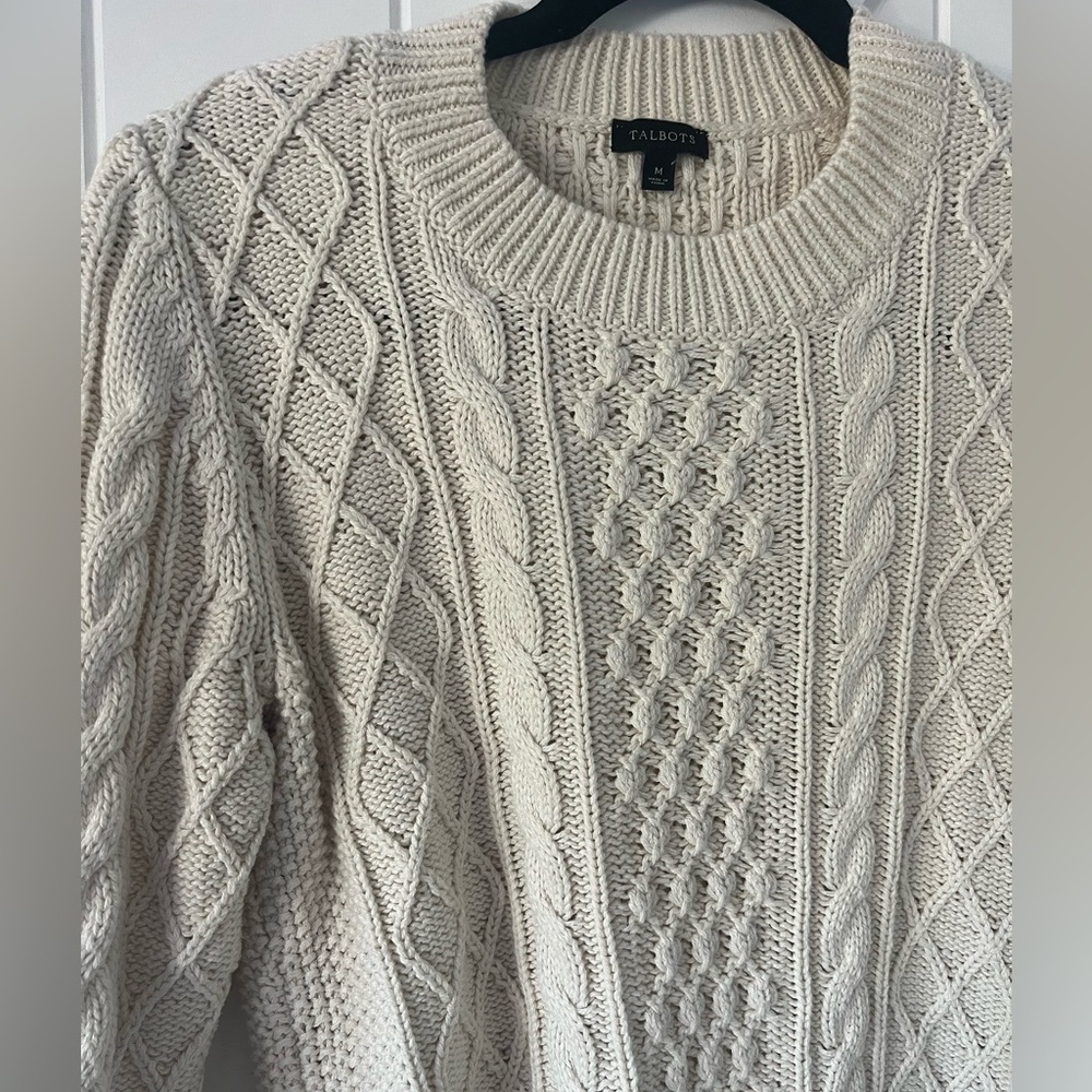 Talbots Cable Knit Sweater - Picture 2 of 9